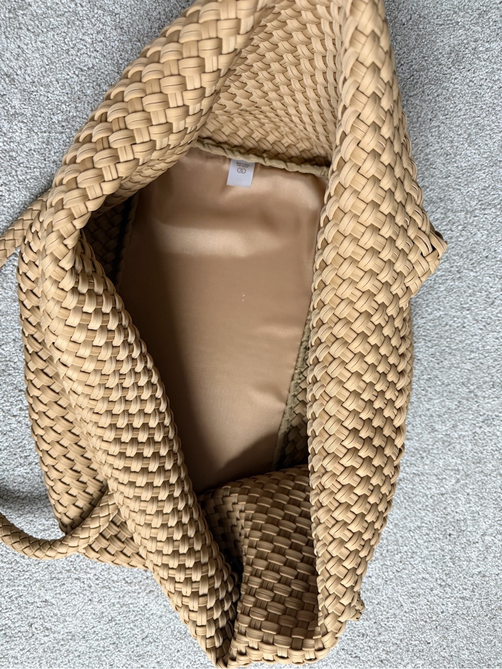 CALIA by Carrie Underwood Woven Tote Bag in Tan - Picture 5 of 6